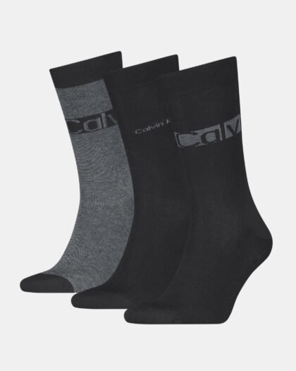Calvin Klein Men Sock 3p Giftbox Logo St Black