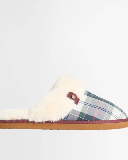 Barbour Claudia Mule Slipper Lt Evergreen