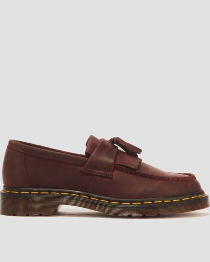 Dr. Martens Adrian Cherry Red Crazy Horse